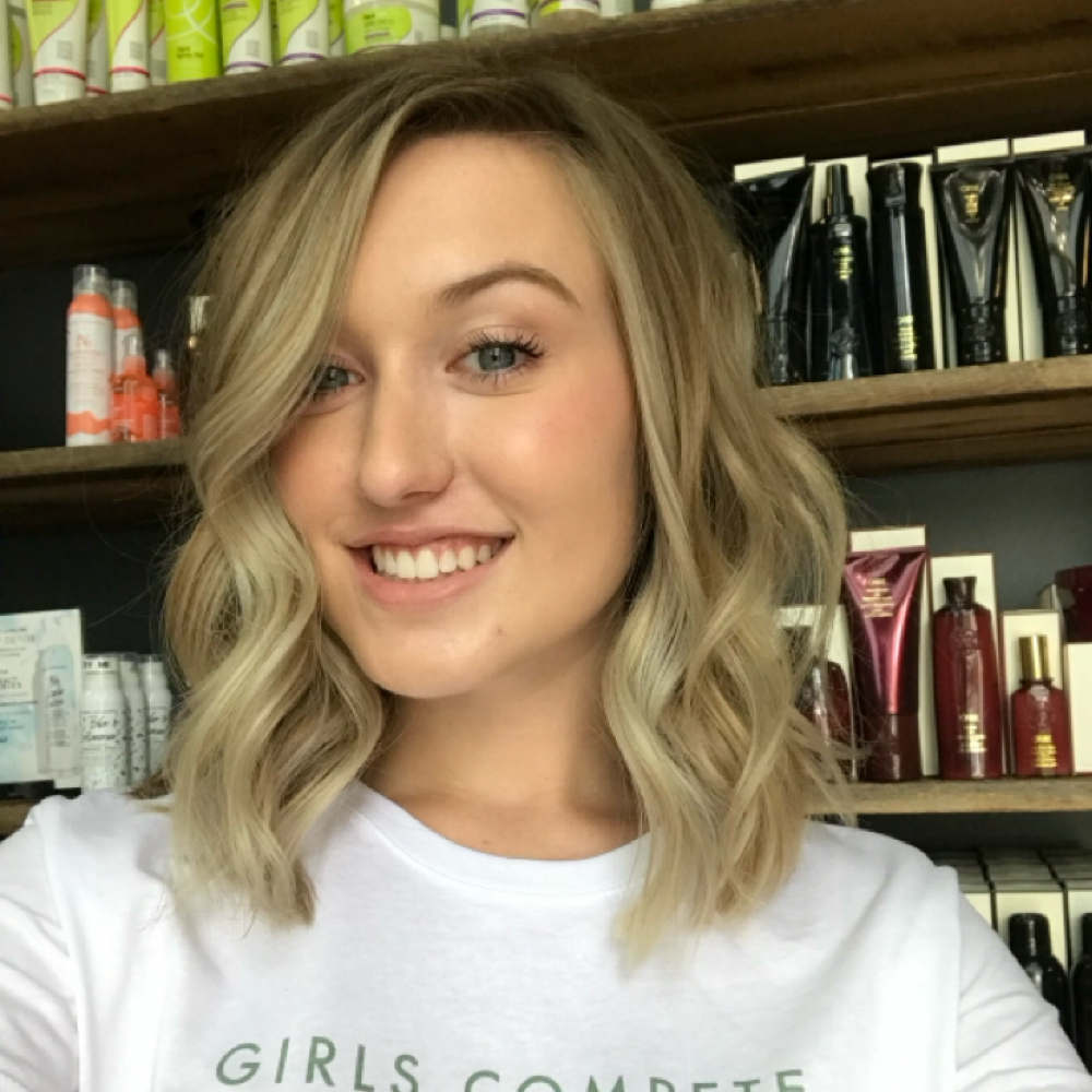 MID LENGTH HAIR CUT + STYLE at Hoss Boss Hair in Angola, IN