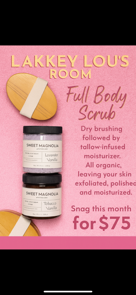 Glow Getter Body Treatment at Lakkey Lou’s Room in Elizabethton, TN