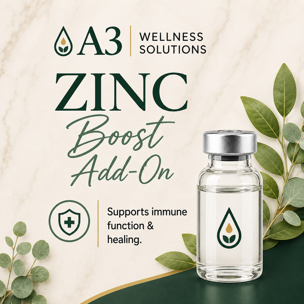 Zinc Boost Add-On at A3 Wellness Solutions in Freeport By, NY