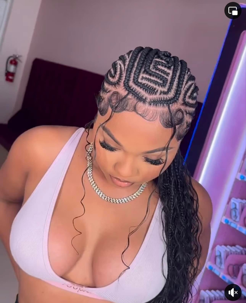 Straight Back Stitch Braids