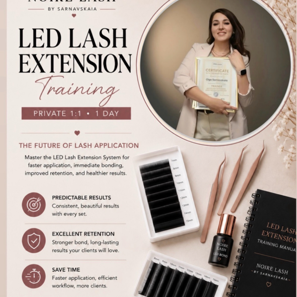 LED training at Noire lash by sarnavskaia in San Antonio, TX