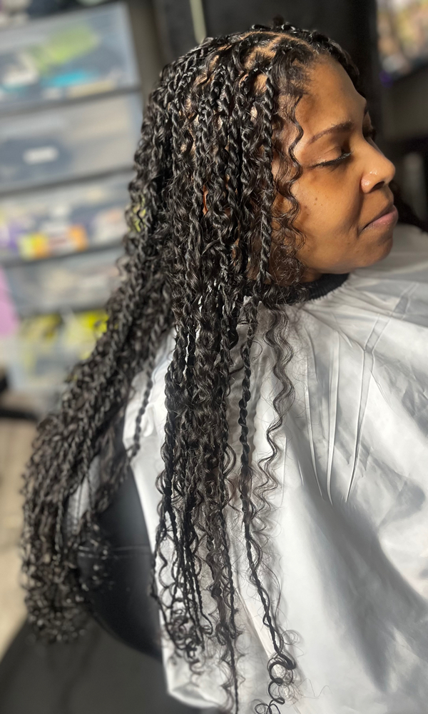 Boho Island Twist at Blissfully Braiding Beauty Bar in Overland Park, KS