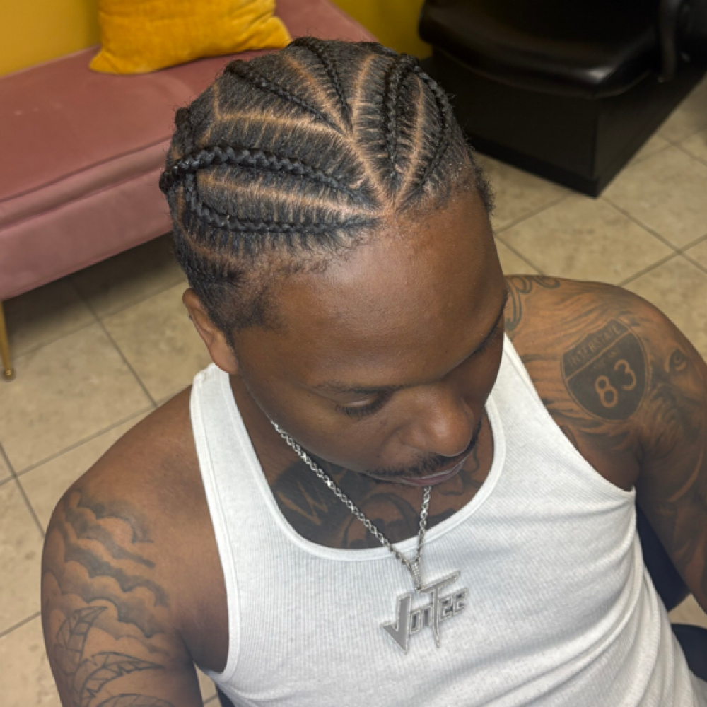 Men's 6-8 Stitch Braids at KrissyStyles in Rosedale, MD