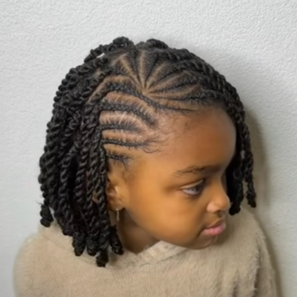 Kids 2 Strand Twists (Chunky) at Haus Of Kartel in Rochester, NY