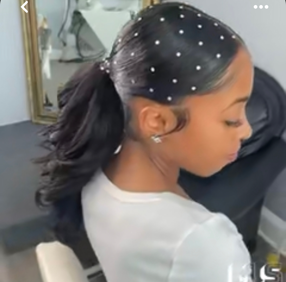 Diamonds On The Hair Or Edges