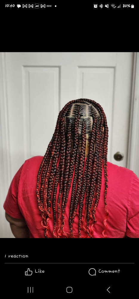 Feed-In Pop Smoke Or Layered Braids at Happy,Healthy_Hairfidence in Henry County, VA