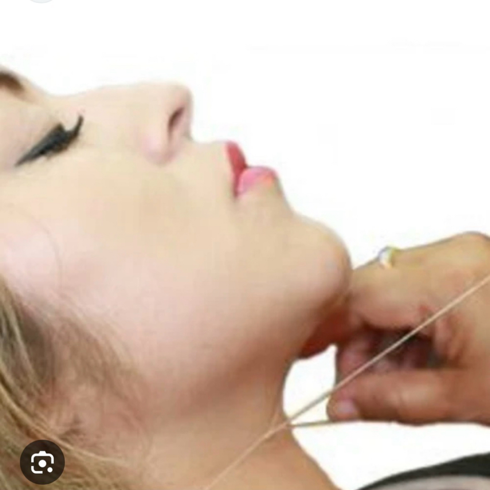 Neck Threading at Threaded beauty studio in Mentor, OH