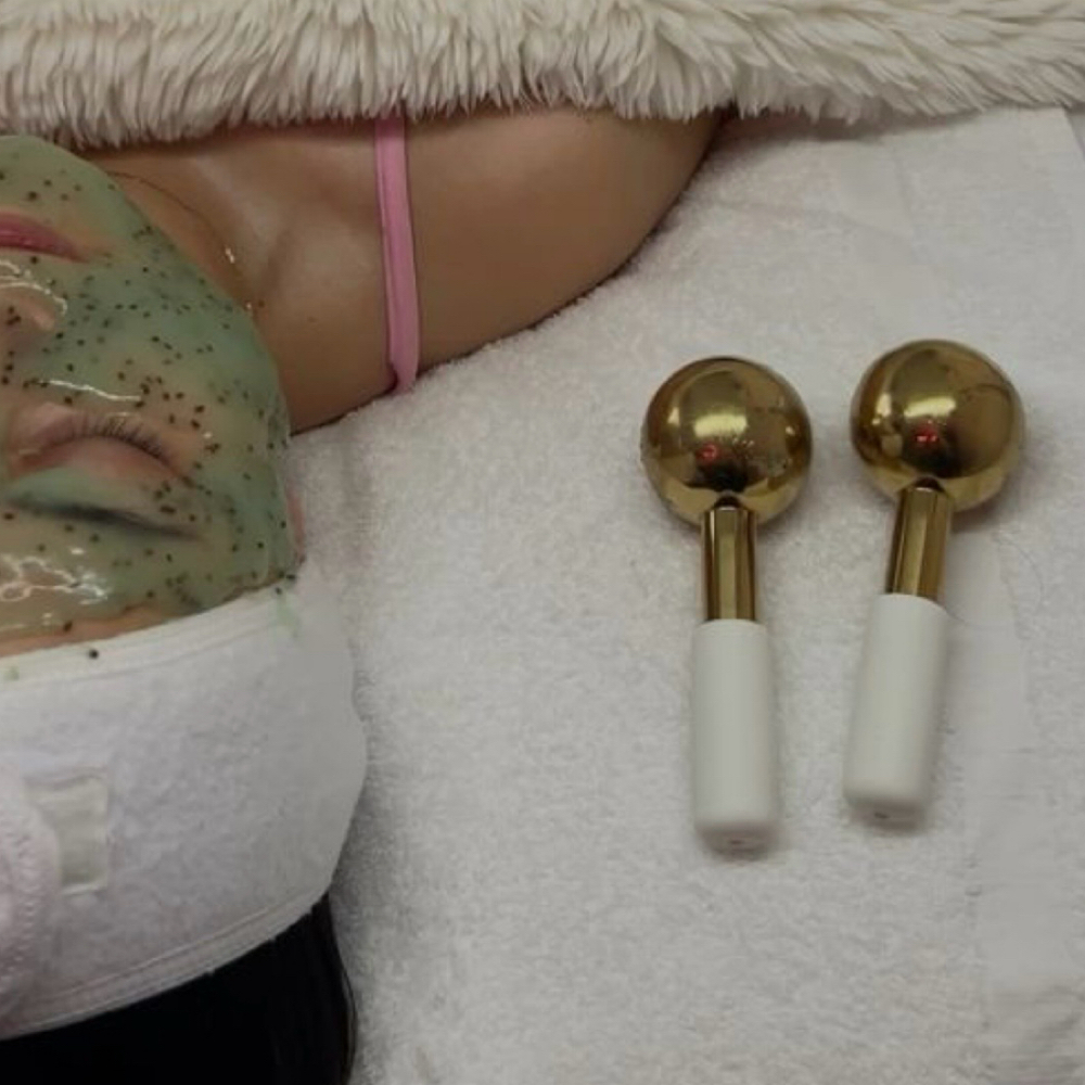 Cooling Ice Globe Massage Add On at Kat’s Skin Society in Saratoga Springs, NY
