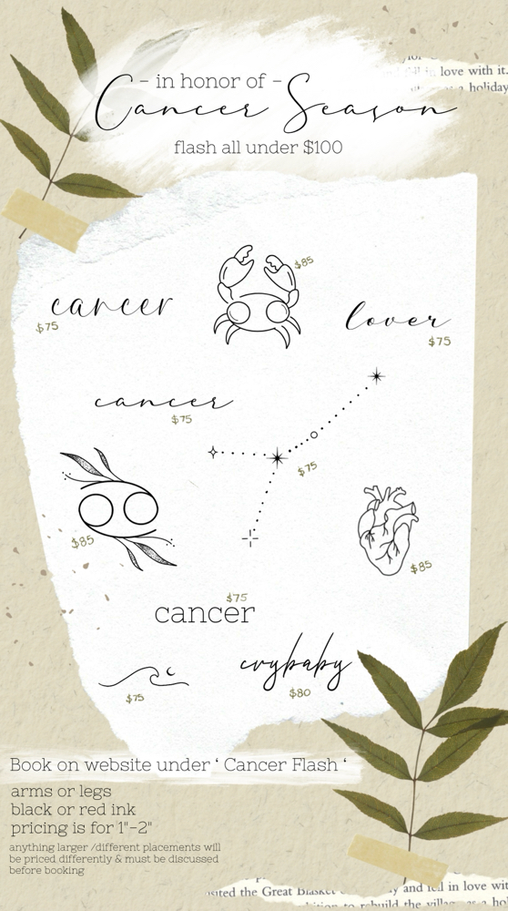 Cancer Flash - One Tiny Tattoo