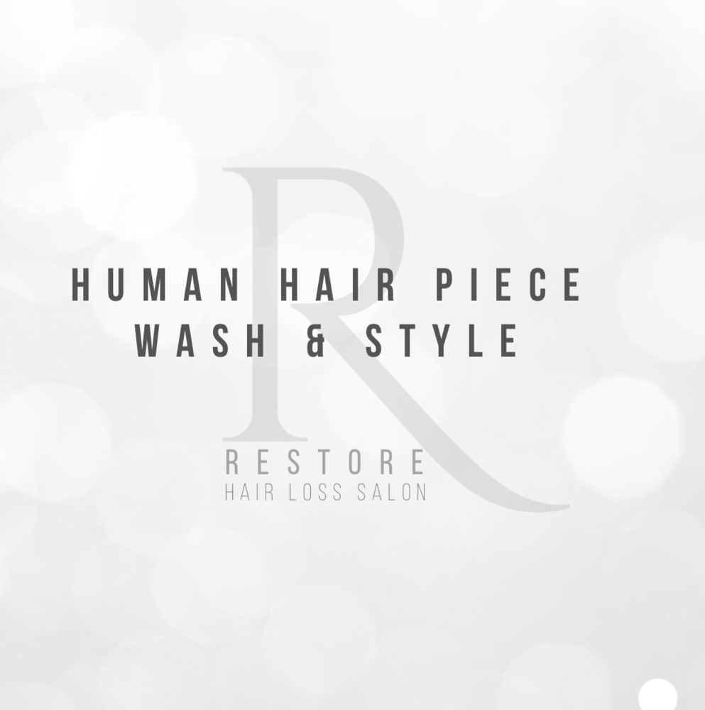 Human Hair Piece Wash & Style
