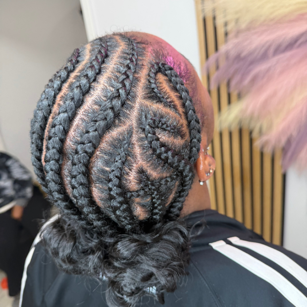 Designed Conrows at Glow Braiding Atlanta in Kennesaw, GA