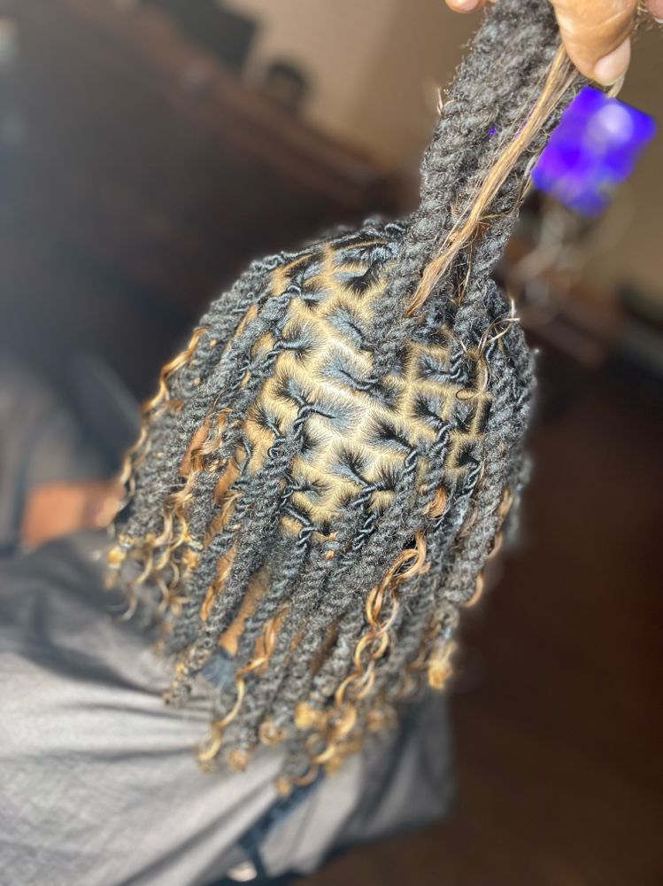2 Strand Retwist w/ Boho at LUXE HAIR CARE in Mesquite, TX