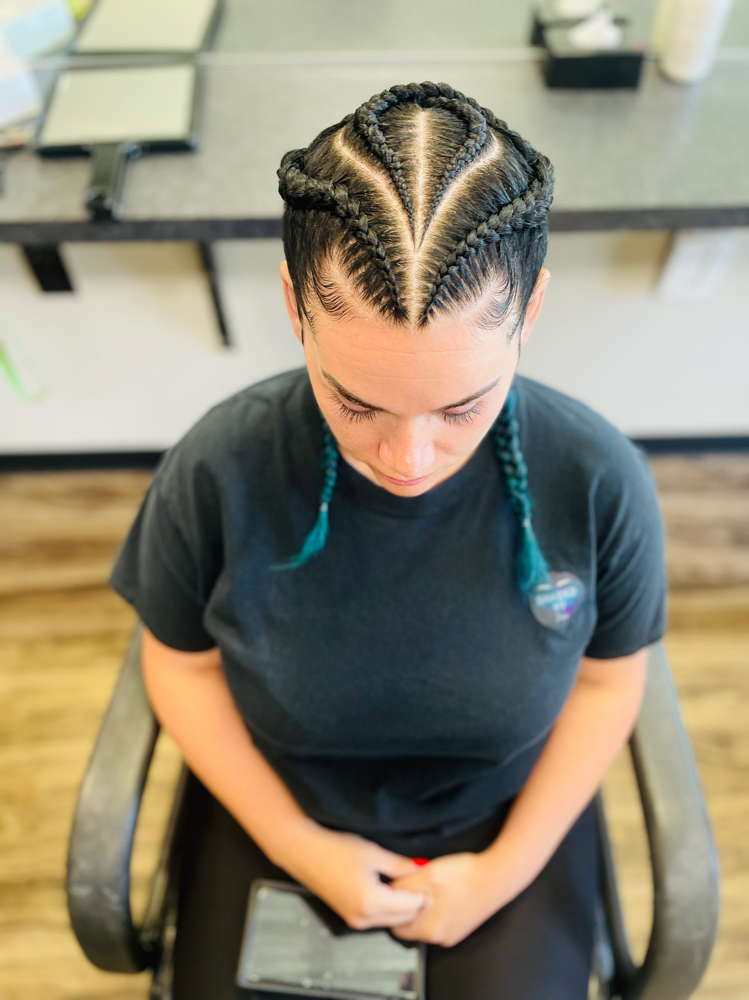 2-4 Braids With A Design