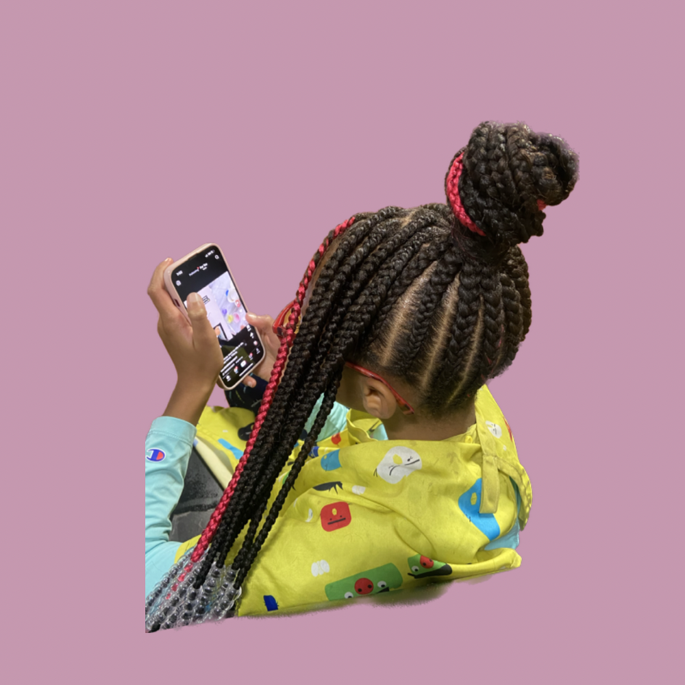Kids Braided style w/hair (m)