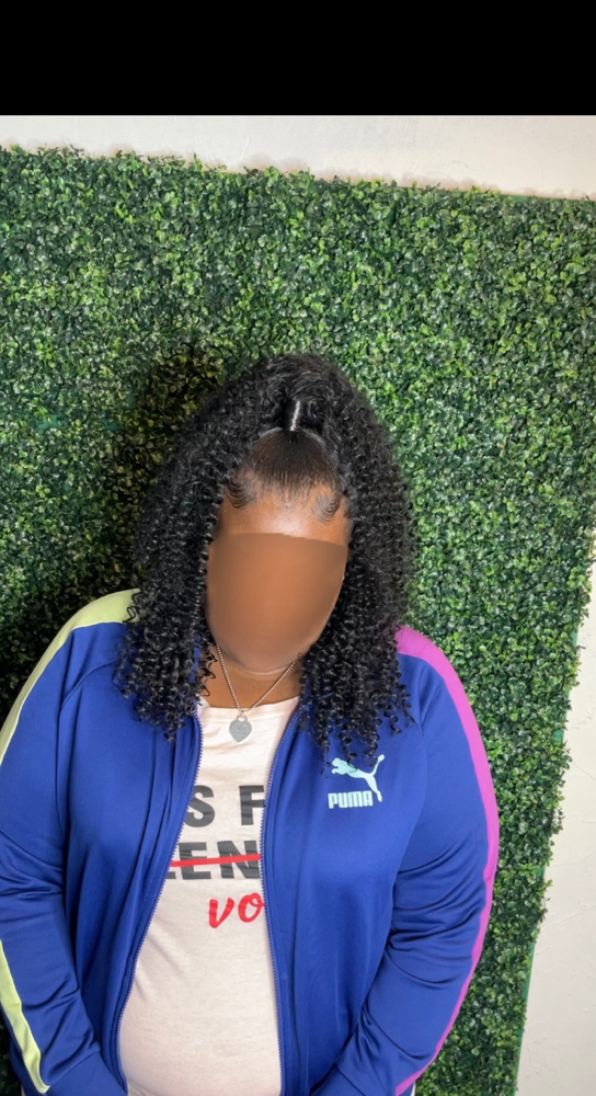 Half-up/Half-down Quick Weave