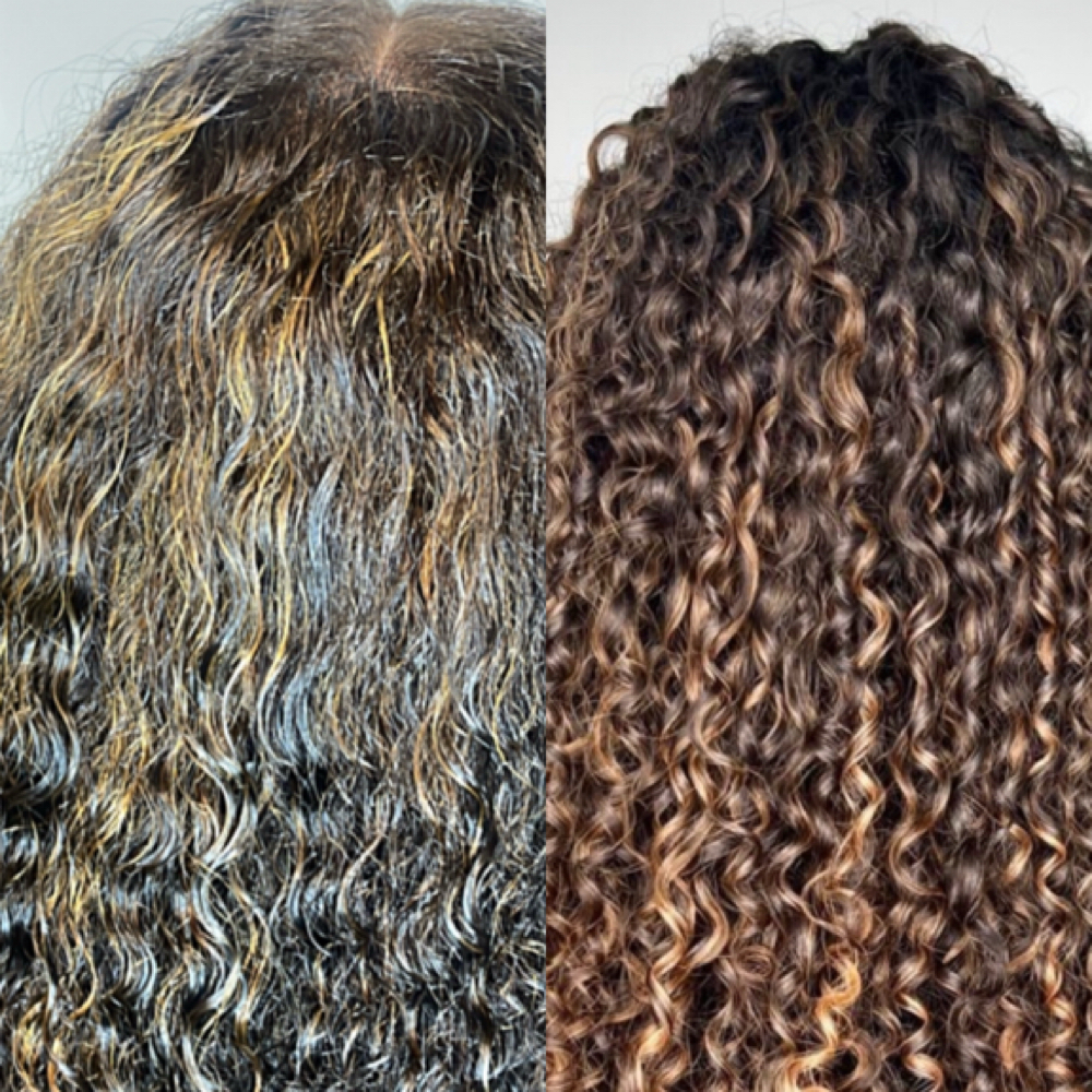 WASH AND CURL at Rivas glam studio in Sicklerville, NJ