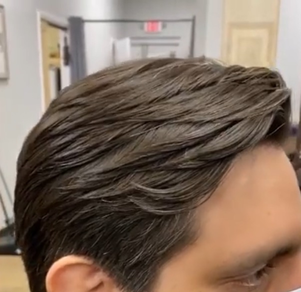 Men's Scissor hair cut