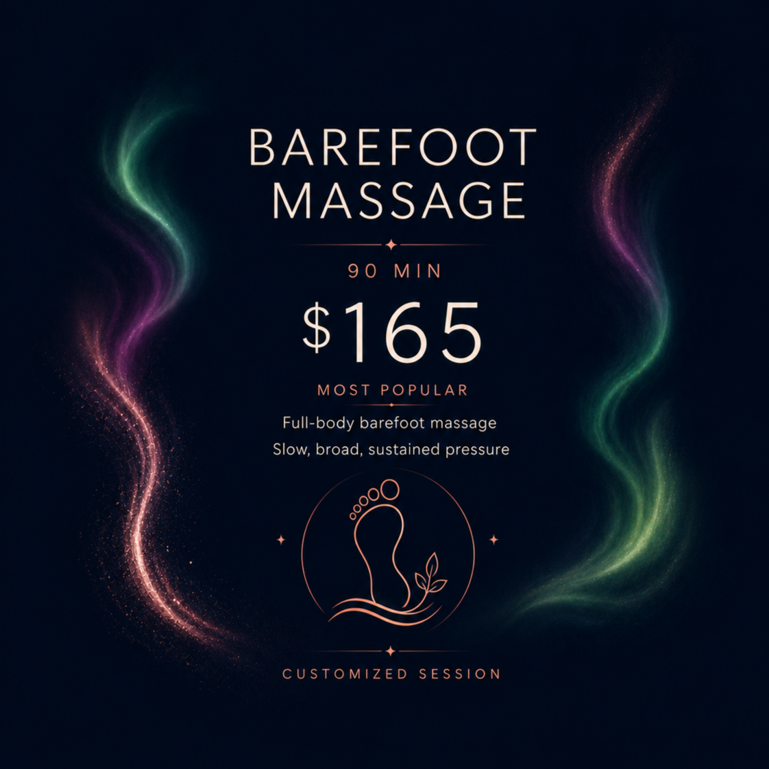 Barefoot Massage — 90 min at The Traveling Sole in East Wenatchee, WA