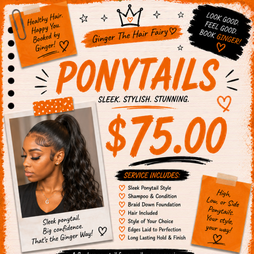 75.00 Ponytails at Fairy land studio in San Antonio, TX