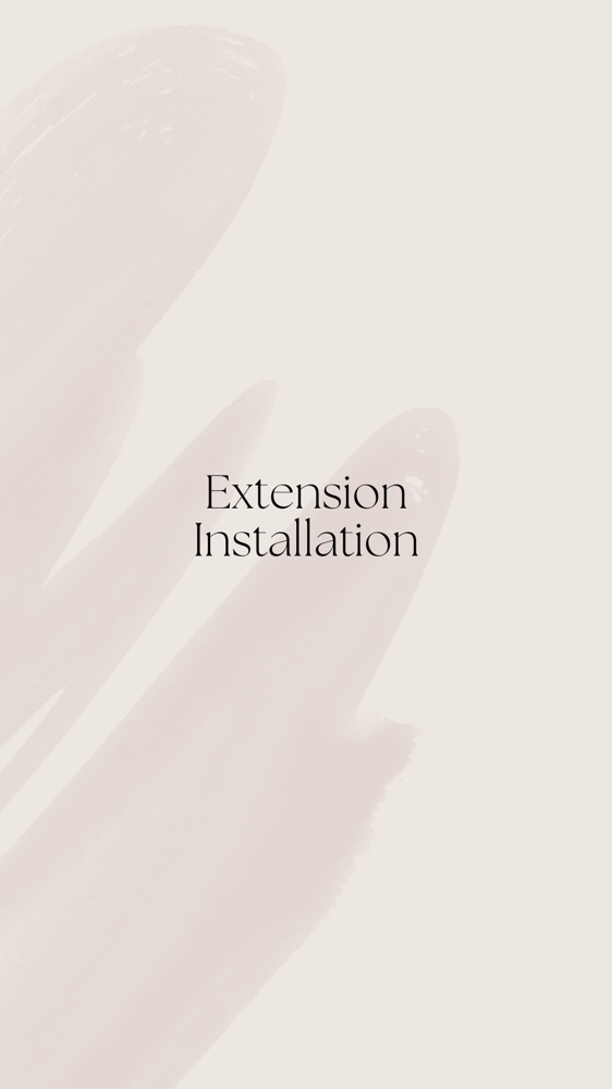 Extension Installation