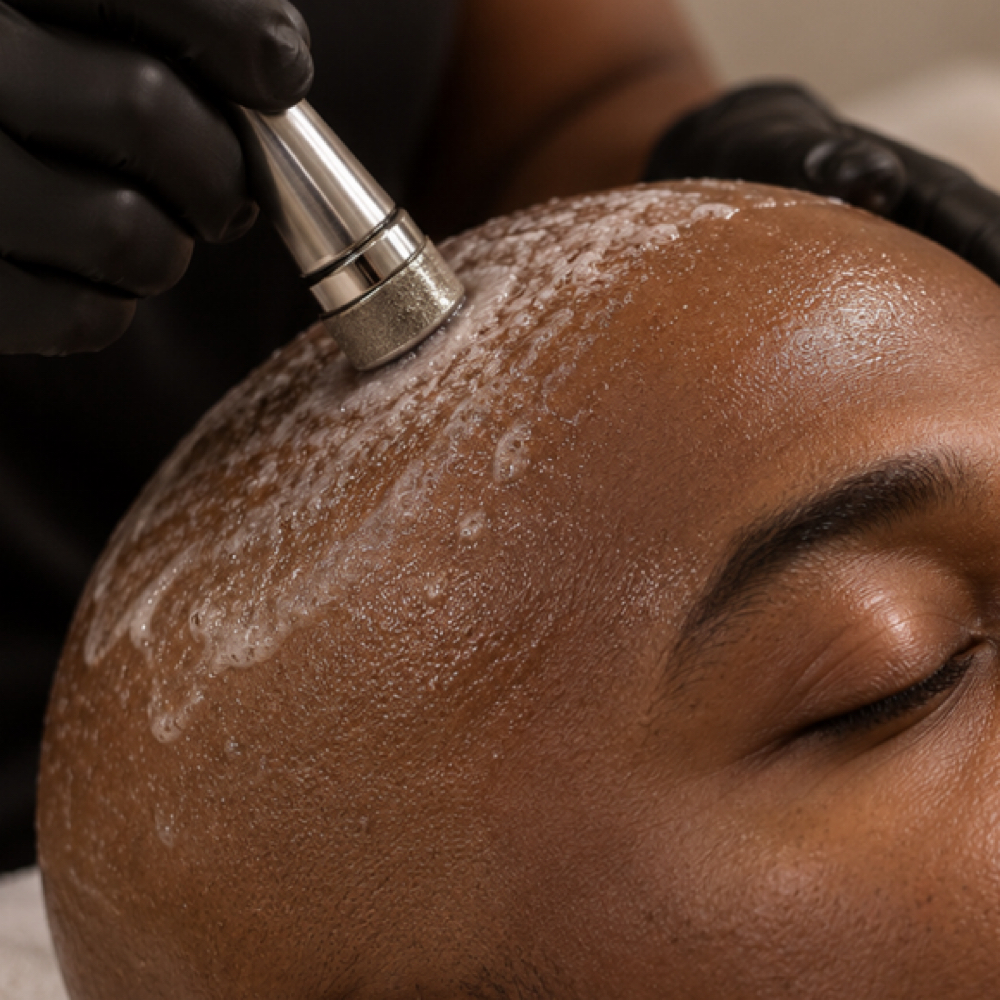 Gentleman’s Scalp Renewal Treatment at Glow Up Detroit in Southfield, MI