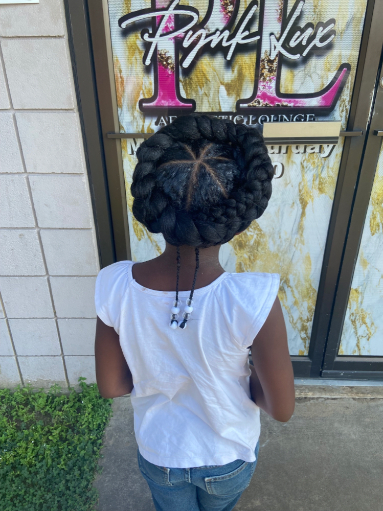 Kids halo braid Hairstyle