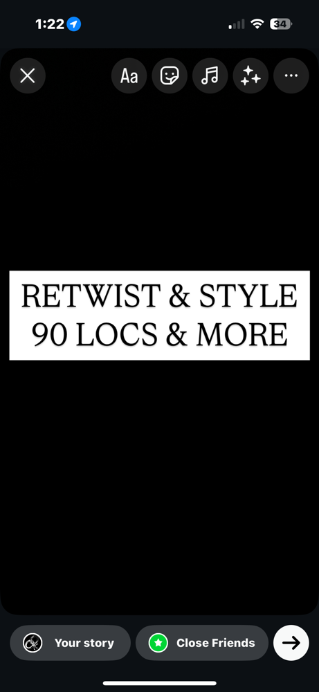 Retwist & Style (Locs 90+)
