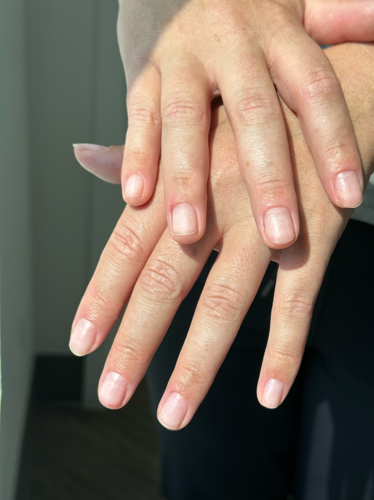 Clean manicure (no polish)