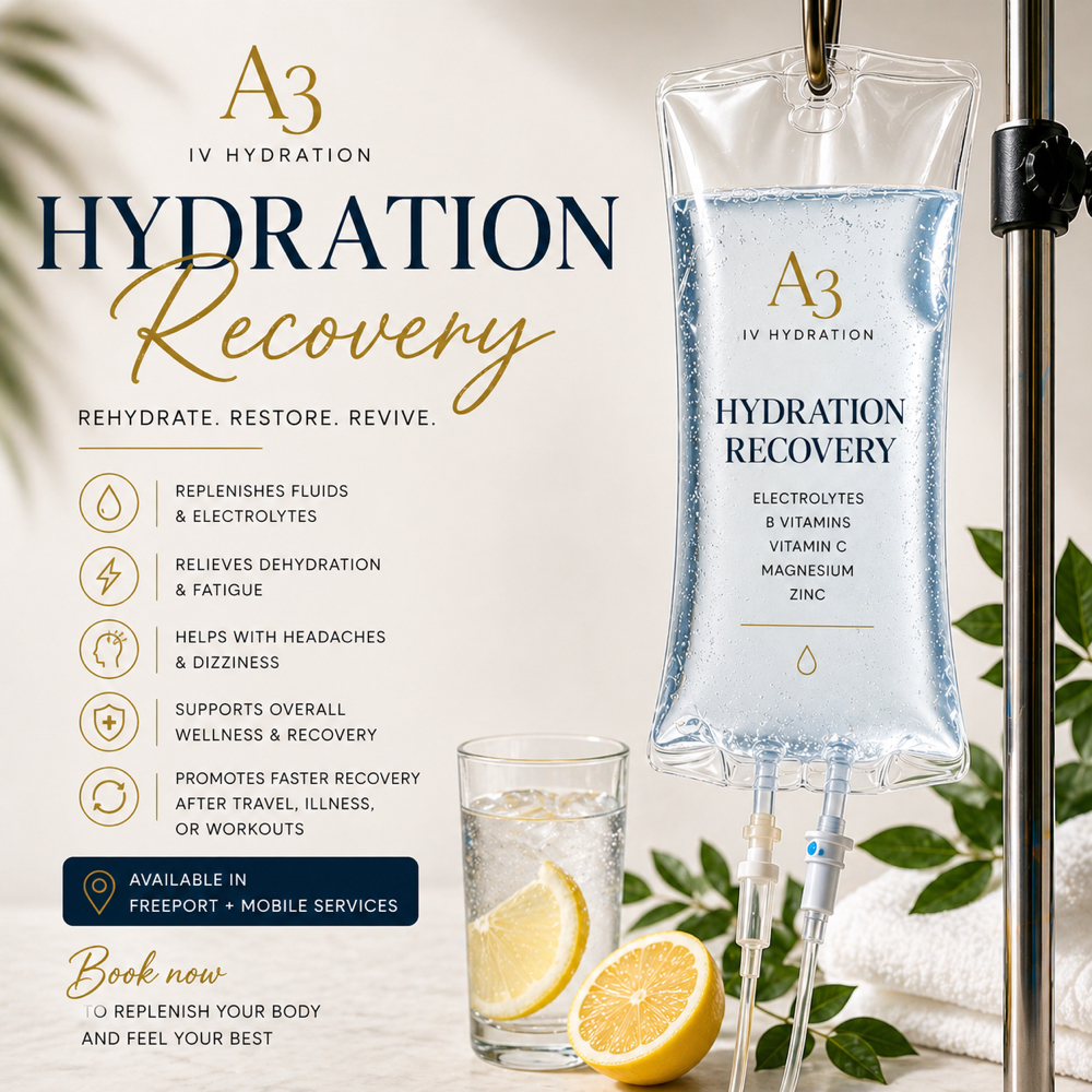Hydration Drip at A3 Wellness Solutions in Freeport By, NY