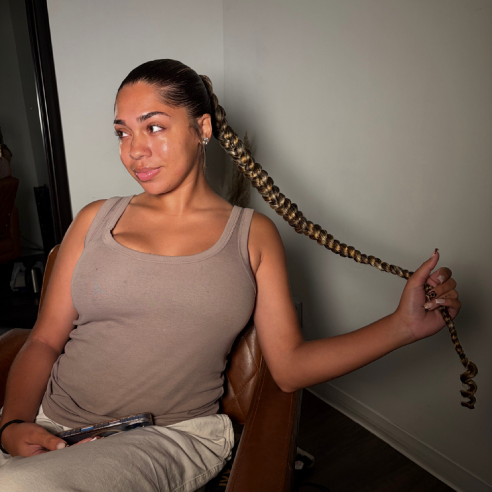 Braided Ponytail at Refined hair studio in Lexington, KY