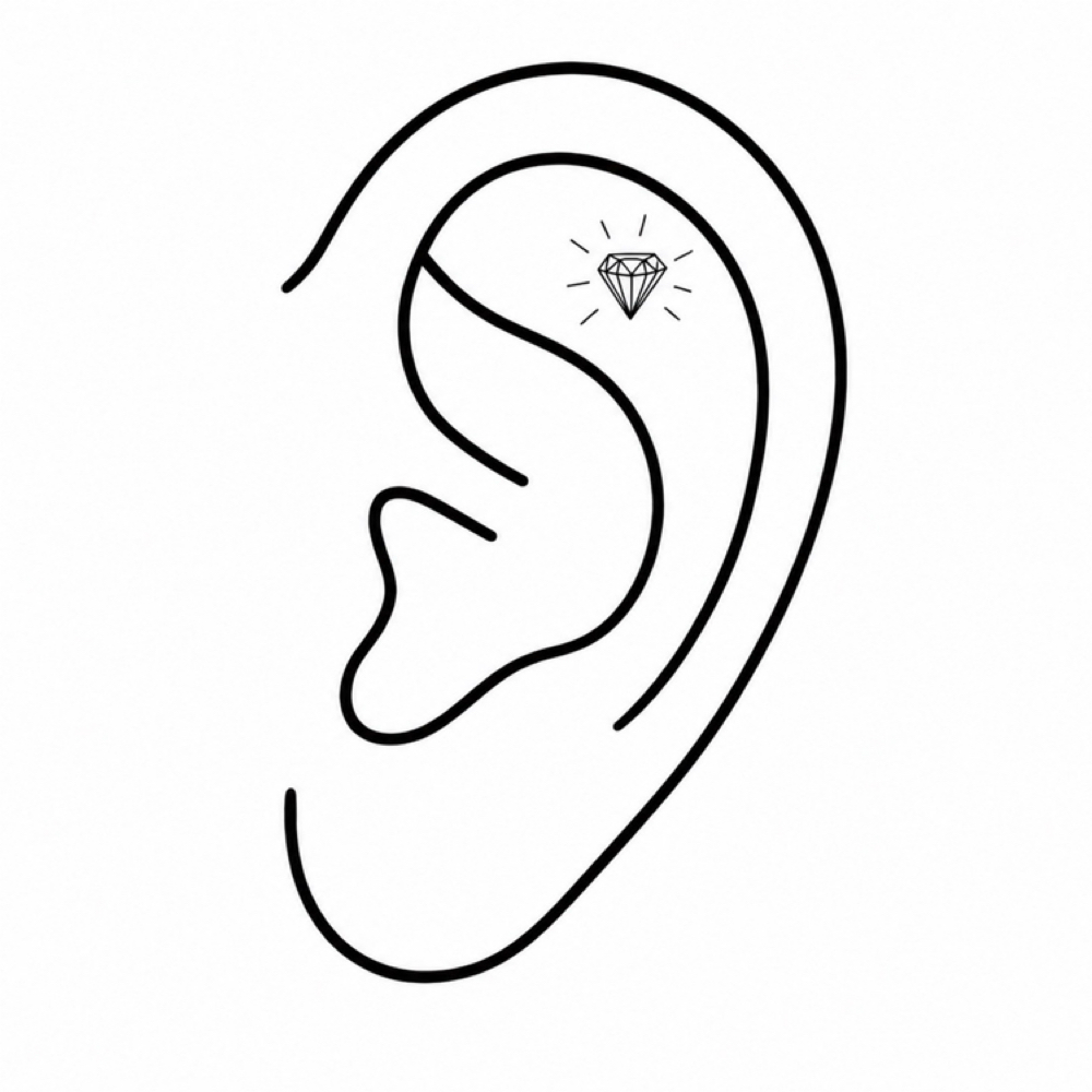 FLAT PIERCING at Golden Hour Cosmetic Tattoo & Piercing in Melbourne, FL