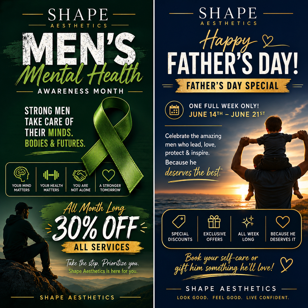 Men’s June Specials at Shape Aesthetics in Stone Mountain, GA
