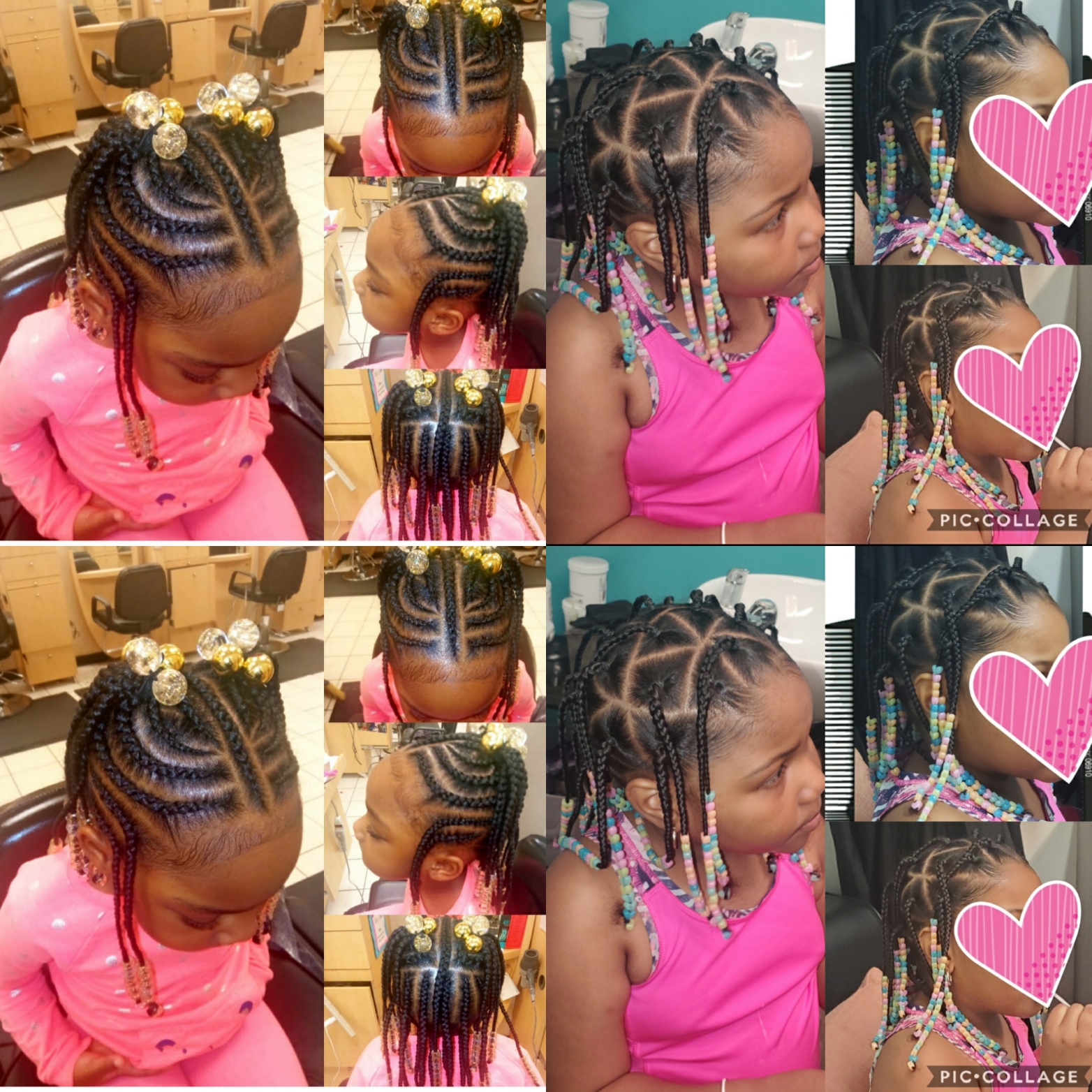 Kids Braids With Beads