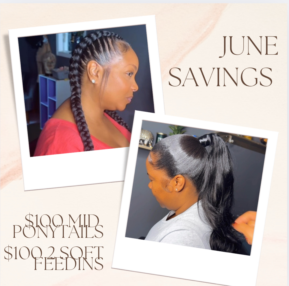 JUNE MID PONYTAIL‼️