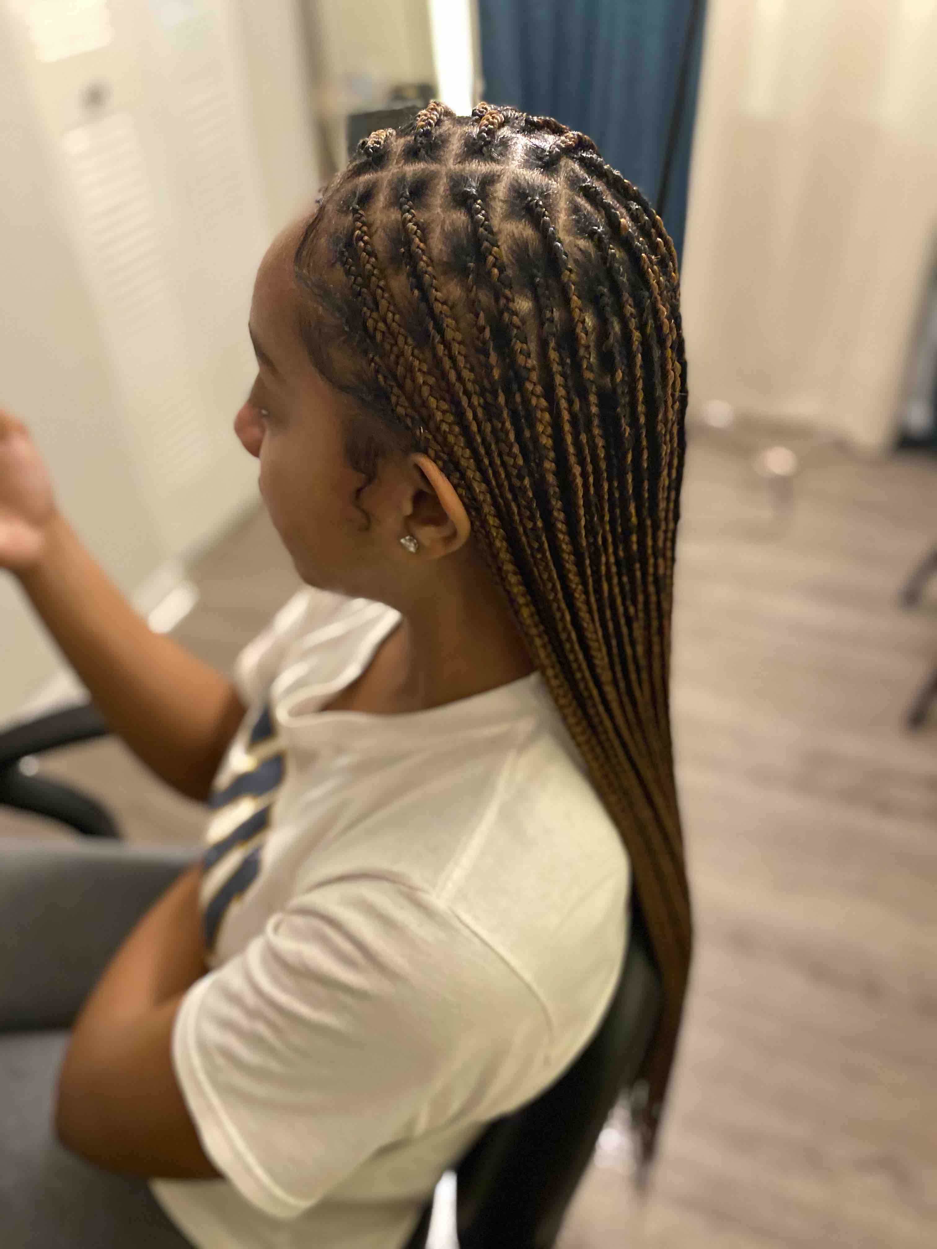 Small Knotless Plaits✨