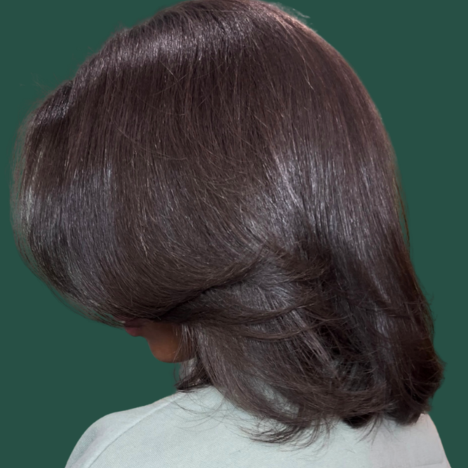Silk Press at Bella's Natural Hair and Beauty in Delray Beach, FL