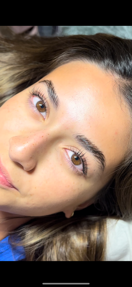Lash lift and tint