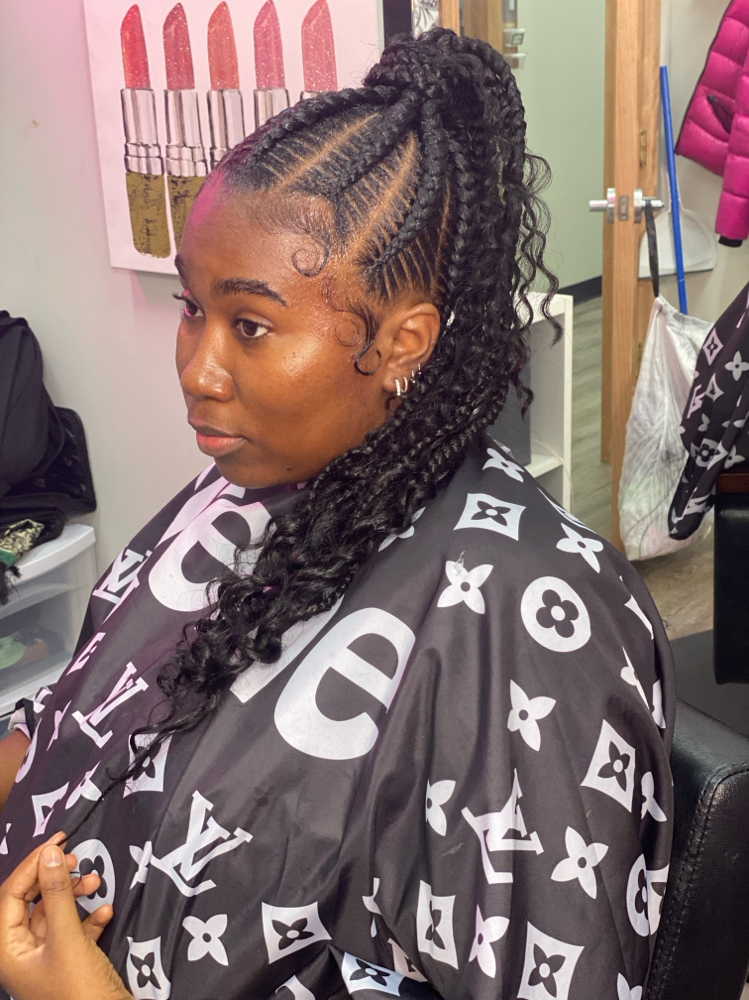 Braided Ponytail (big braids) at iSlay The Brand in Lanham, MD