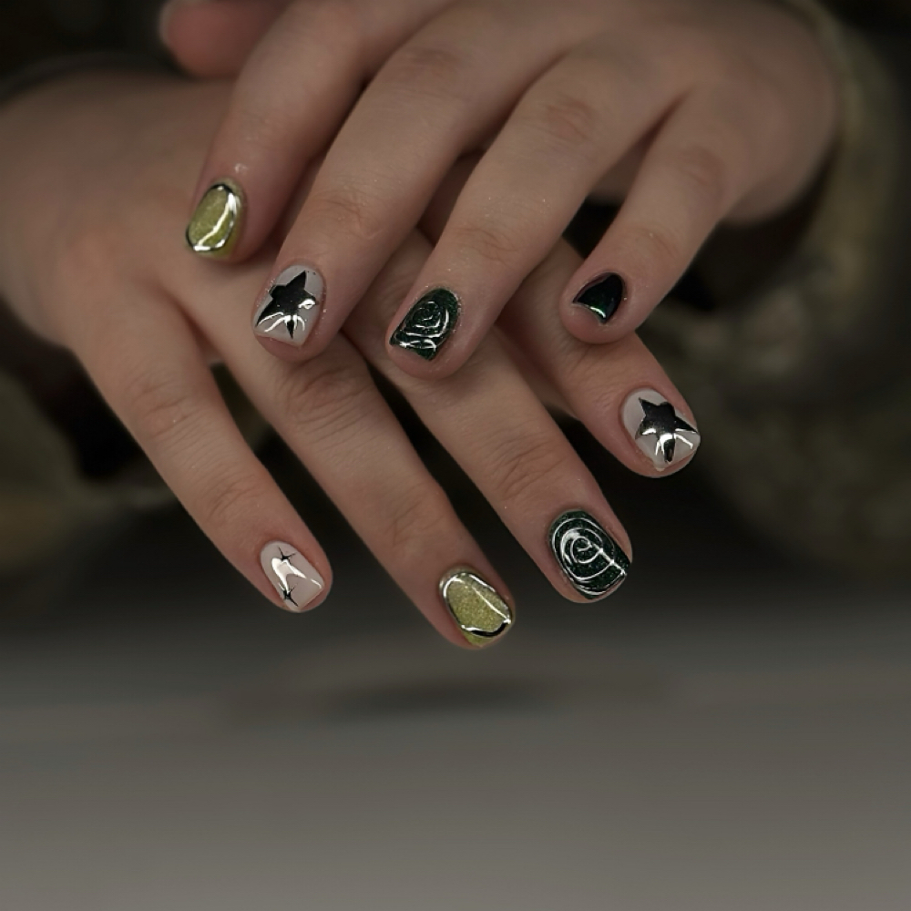 Tier 2 Nail art at GEL BRAT in gresham, OR