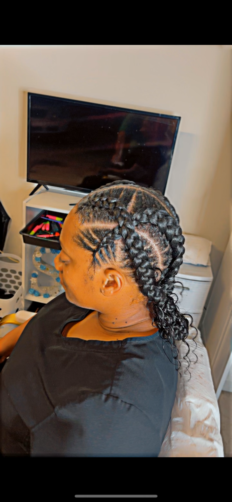 4 Feed In Braids