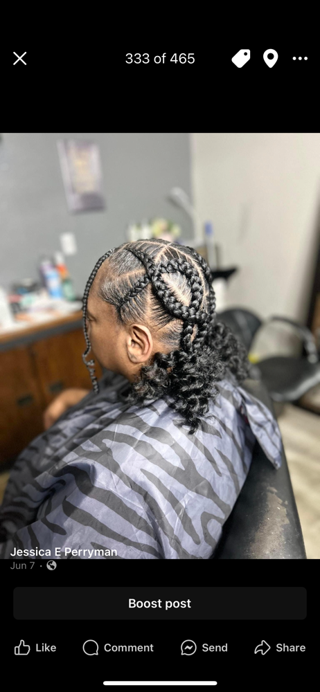 Criss Cross Feed In Braids