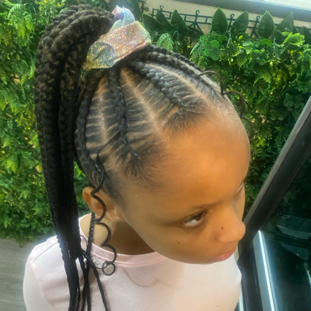 Kids Braids 12-20 at Crowned Braids Salon in Conway, SC