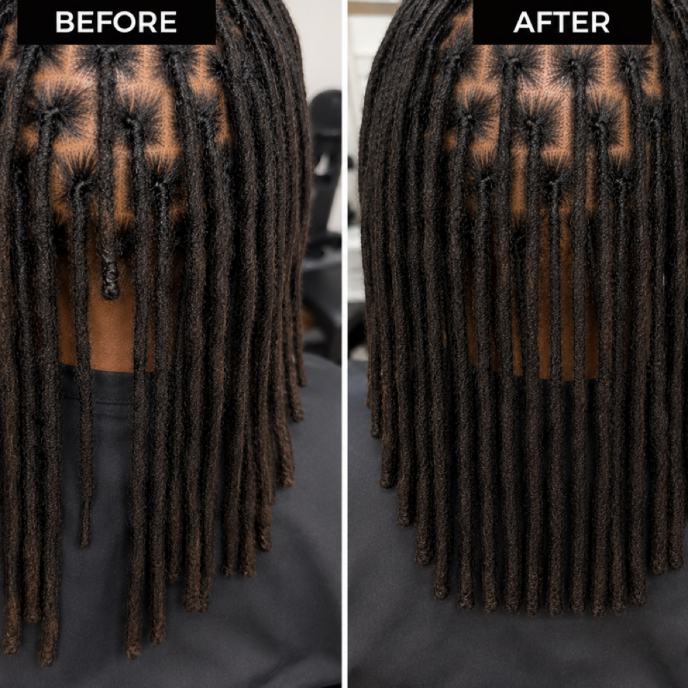 Loc Reattachememt at DeLisha Doin’ Locs Well in Charlotte, NC
