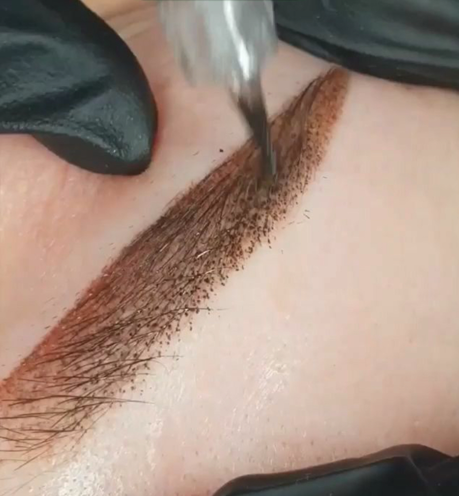 eyebrow shading