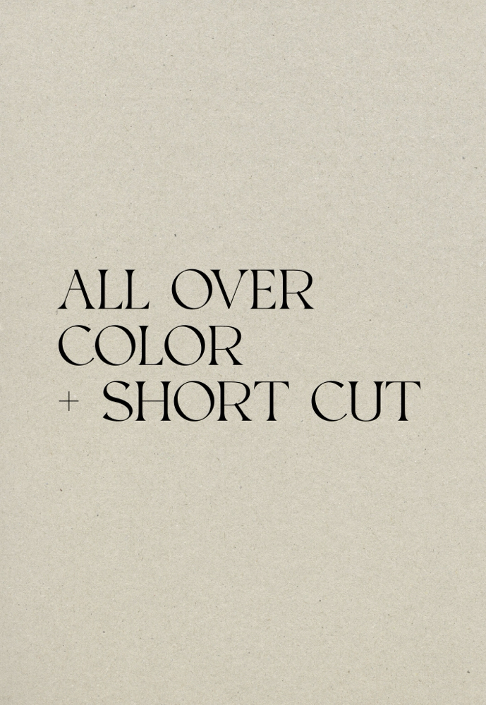 All Over Color + Haircut (short)