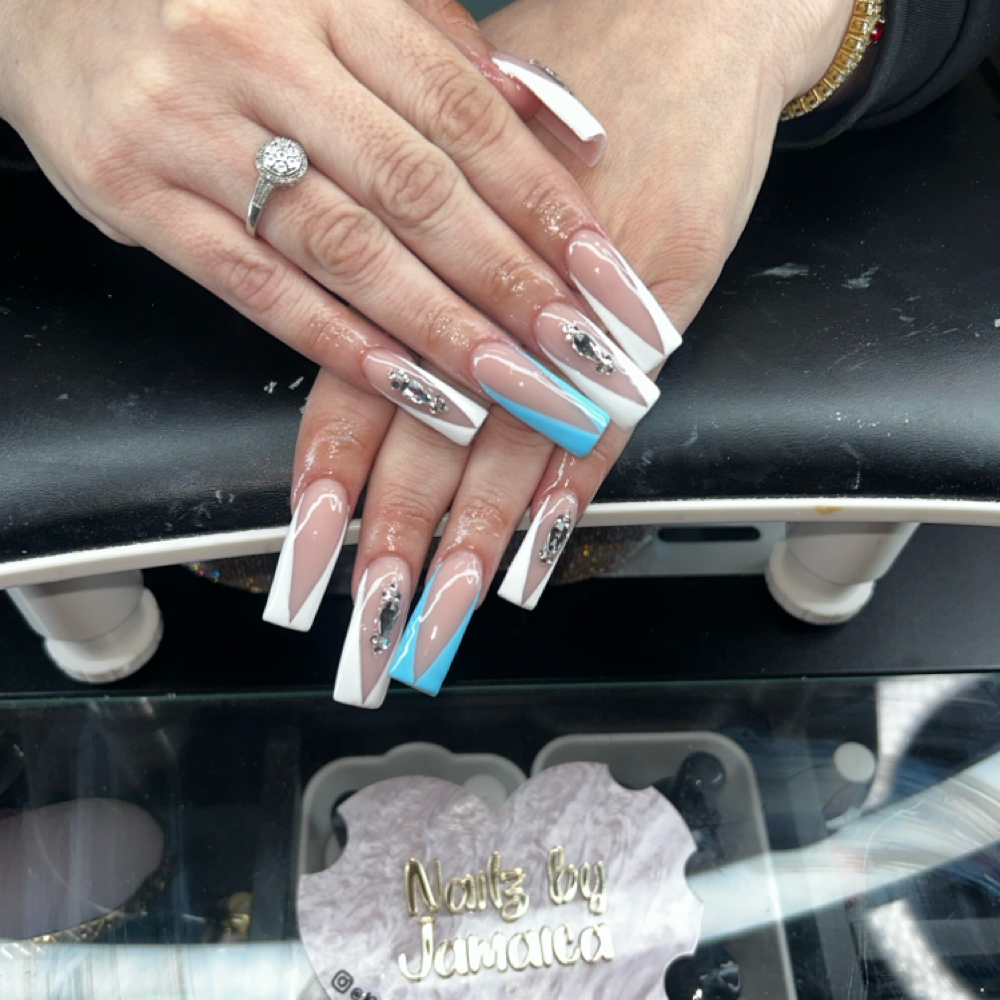 Acrylic Full Set (Long) - Jamaica at Kè Luxè Beauty Bar in Louisville, KY