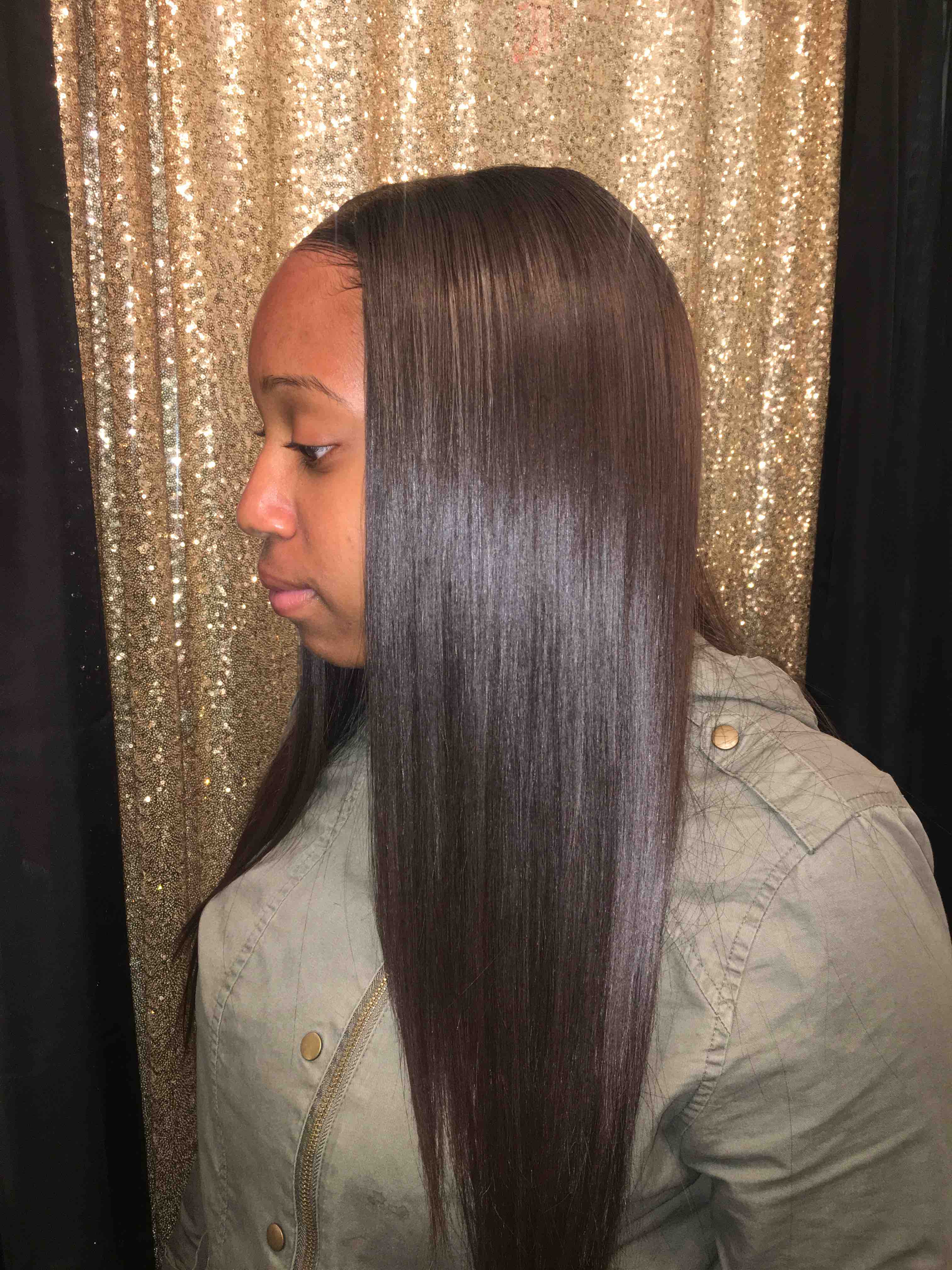 High School sew in W/Leaveout Only