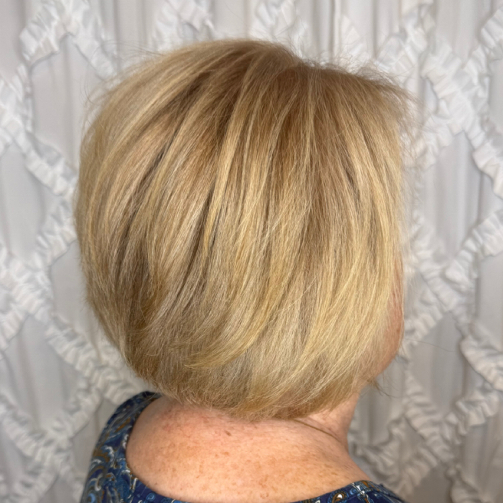 Base Color & Cut at Hair Designs by Jessica in Cary, NC