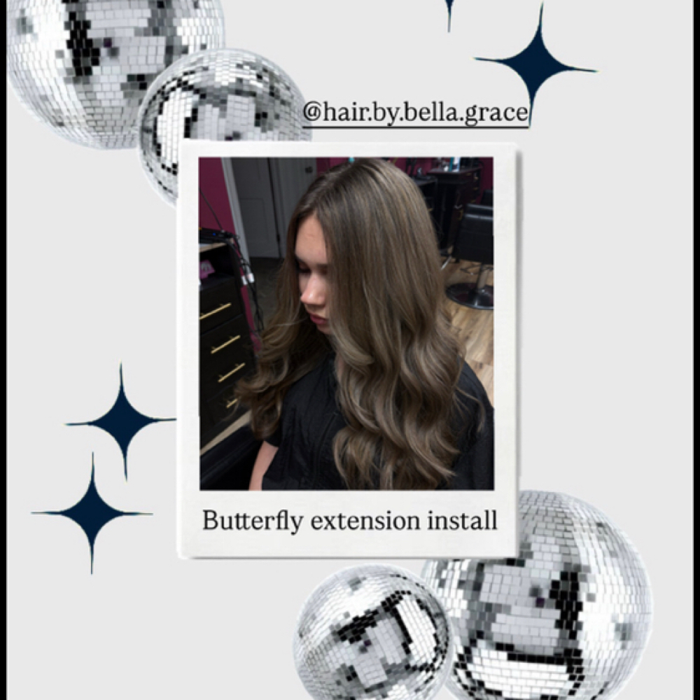 Butterfly Weft Install at BOLD Beauty Bar & Extensions in Norwalk, OH