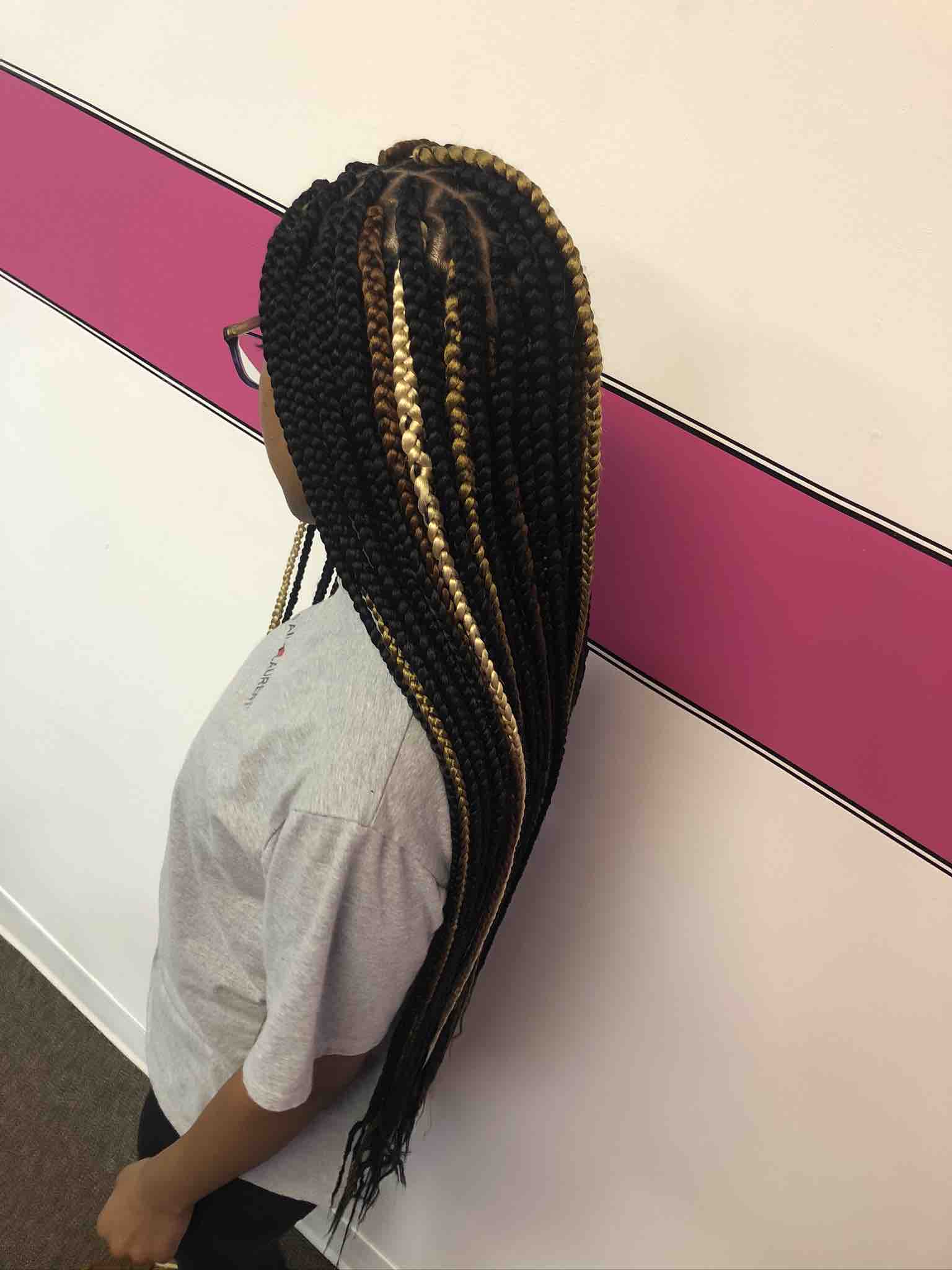 Waist Length Box Braids